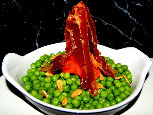 Guisantes con Refrito y Crujiente de Jamon Guisantes con Refrito y Crujiente de Jamon