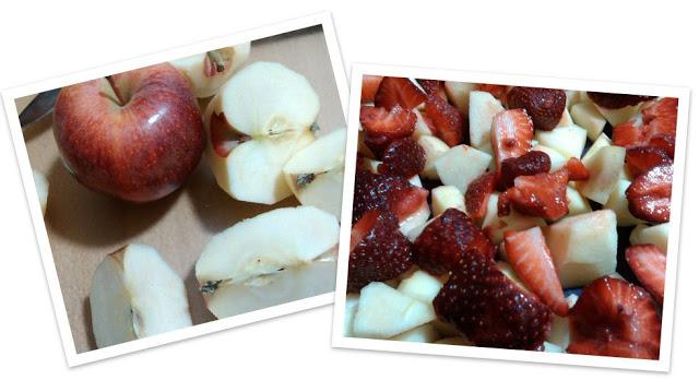 cobler de fresas y manzanas......es primavera...iwpiii !!