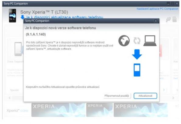 Xperia T actualización 9.1.A.1.140 Actualización Xperia T