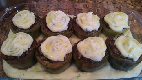 Alcachofas rellenas de morcilla de arroz 10042013464