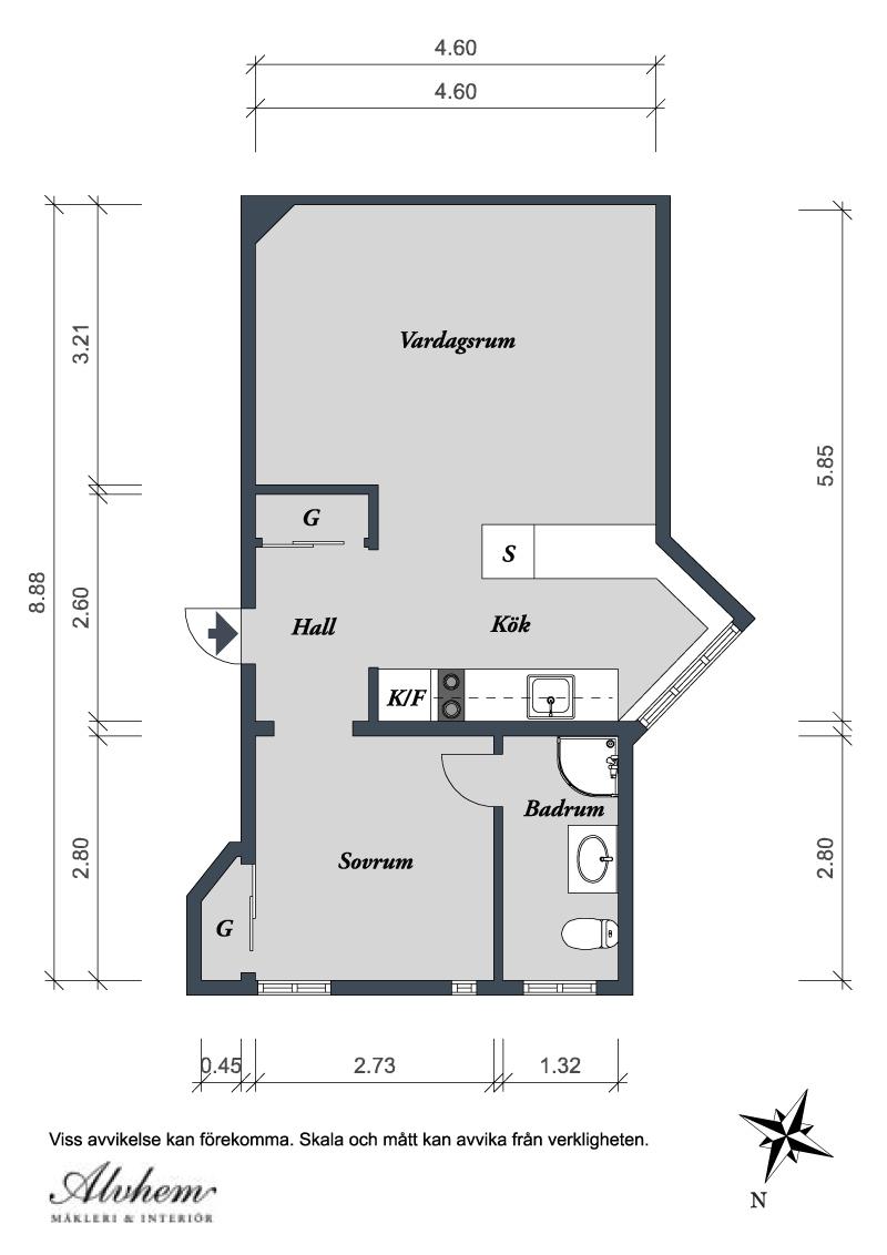 Piso nórdico - práctico y bonito - Piso nórdico - práctico y bonito -