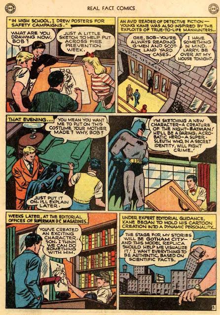 Así se creo a Batman, según Bob Kane (1946)