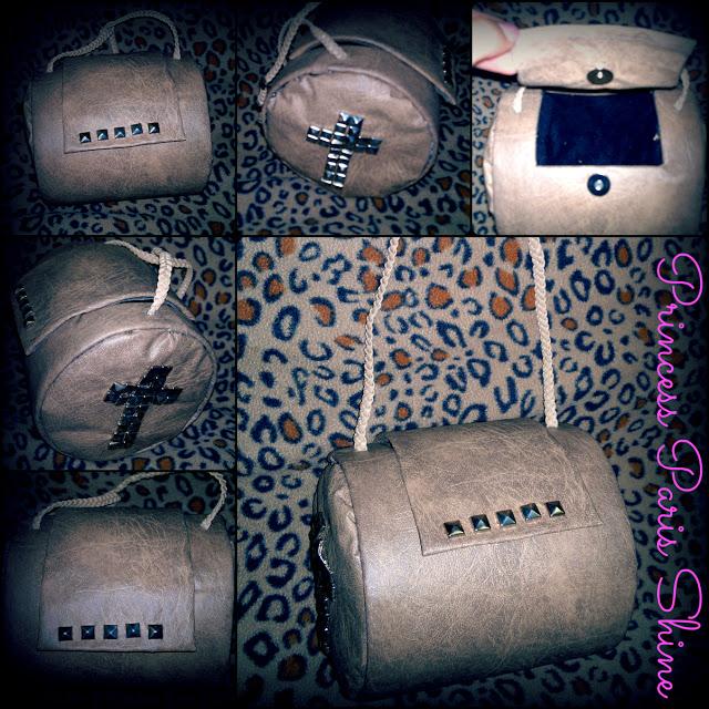 Super DIY: Cartera de mano con cruz de tachas/ Cross studs Super DIY: Cartera de mano con cruz de tachas/ Cross studs