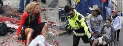 Más de 100 heridos por bombas en Boston; hay mutilados.