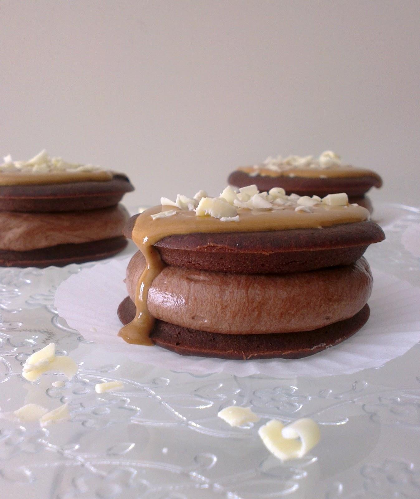 ♥ Whoopie pies de moca ♥ Whoopie pies de moca