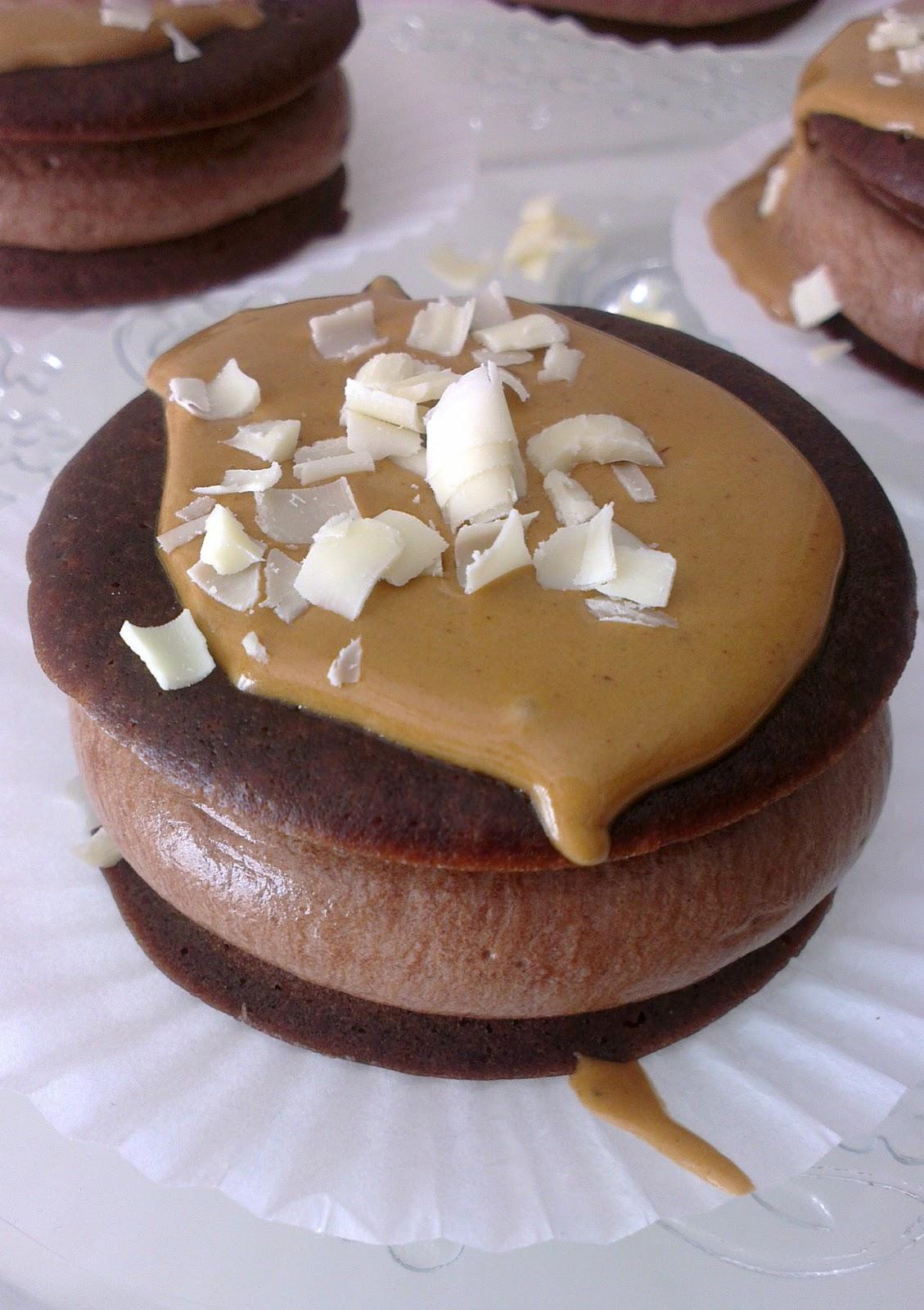 ♥ Whoopie pies de moca ♥ Whoopie pies de moca