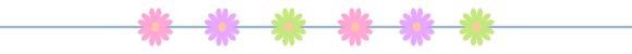 diseño separador de flores de colores fondo transparente para el blog