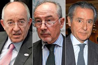 Miguel Ángel Fernández Ordónez Presidente del Banco de España y la cúpula de Bankia 