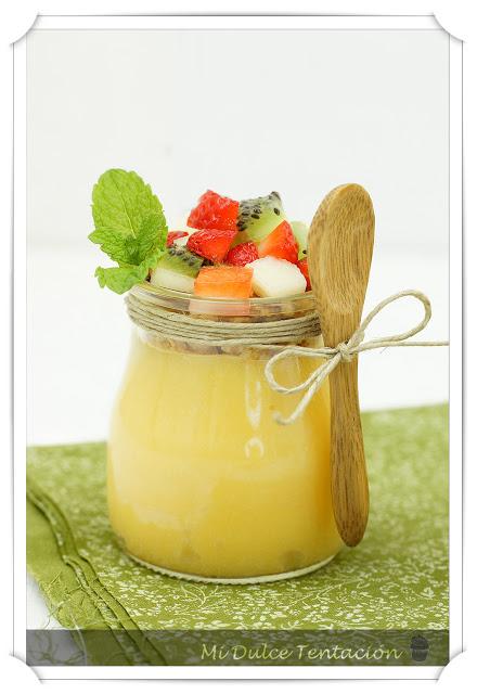 Vasitos de Lemon Curd con Crumble de Avena y Frutas Vasitos de Lemon Curd con Crumble de Avena y Frutas