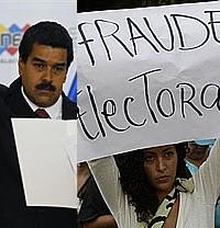 Venezuela, bajo la sospecha del fraude electoral.