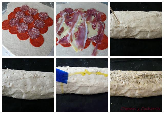 Pan Stromboli con un poco de todo Pan Stromboli con un poco de todo