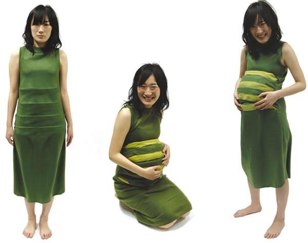 vestido crece con el embarazo