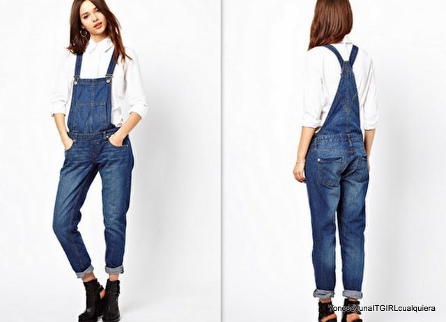 River Island denim dungaree