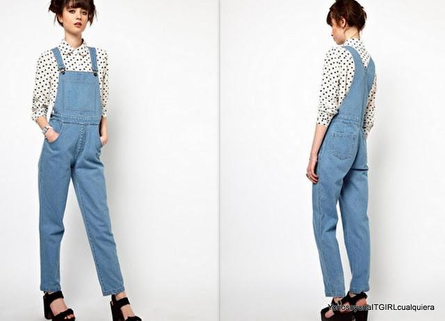 The white Pepper denim dungaree