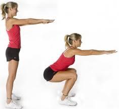 squats Sentadillas o squats para moldear y tonificar piernas y glúteos 