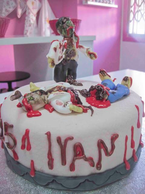 TARTA DECORADA ZOMBIES TARTA DECORADA ZOMBIES