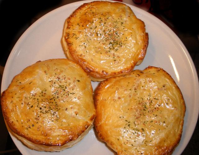 Pasteles de Salchichas de Pollo