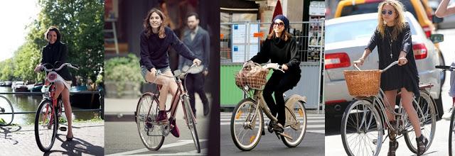Sunday Inspiration: bicycle style Bicycle_style_Garance Doré_Alexa Chung_Jessica Alba_Olsen