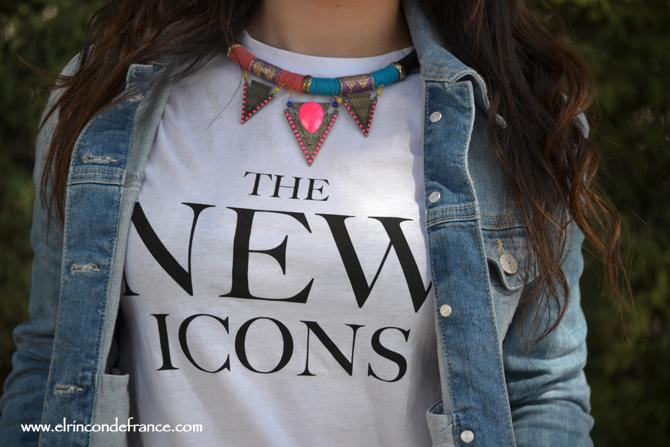 Look New Icons T-Shirt & Jeans Color Rosa