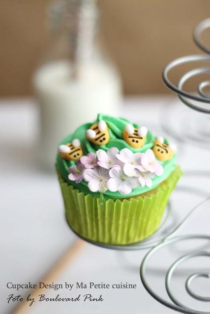 Cupcakes de Primavera por Ma petite cuisine y sección de fotos en mi estudio