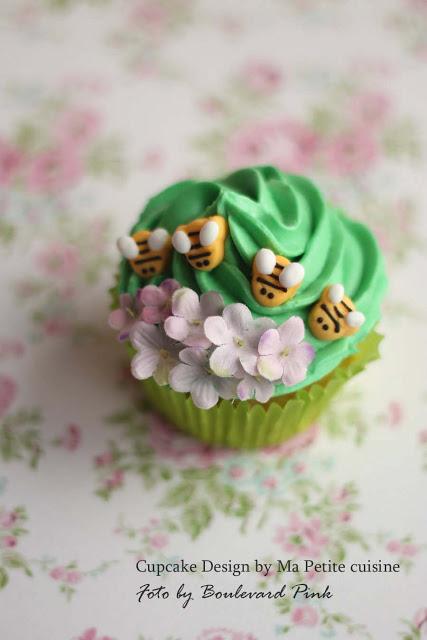 Cupcakes de Primavera por Ma petite cuisine y sección de fotos en mi estudio