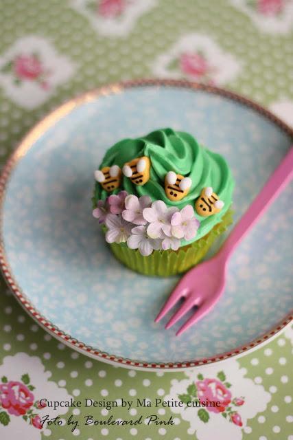 Cupcakes de Primavera por Ma petite cuisine y sección de fotos en mi estudio