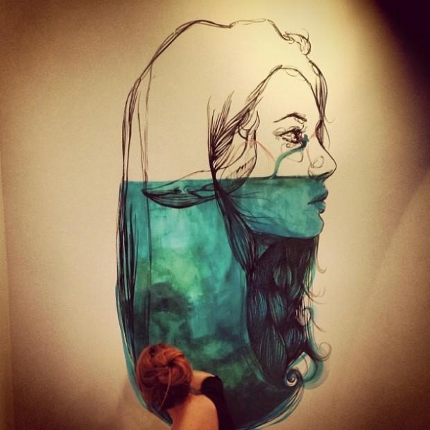 Paula Bonet #drawmysideface, exposición en Barcelona paula bonet retratos