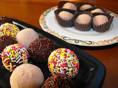 Trufas de chocolate Trufas de chocolate