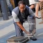 Jamie Foxx como Max Dillon en el rodaje de The Amazing Spider-Man 2