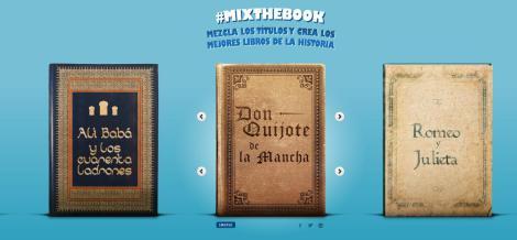 #mixthebook: Mezcla los títulos y crea los mejores libros de la historia mixthebook