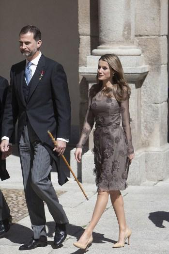 Dña. Letizia repite vestido de Felipe Varela en la entrega del Premio Cervantes