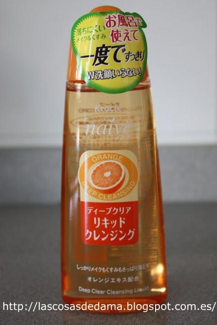 Cosmética asiática (VI): Naive orange deep cleansing de kracie Cosmética asiática (VI): Naive orange deep cleansing de kracie