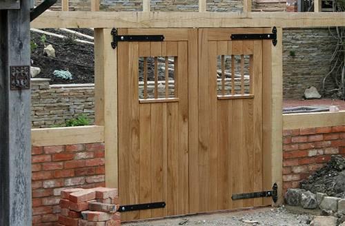 Puerta-de-acceso-al-jardín puerta-de-roble-para-jardín