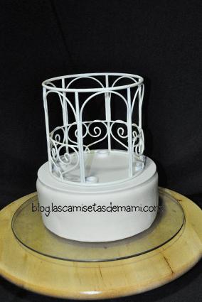 Tarta de boda hecha decorada con fondant Tarta boda fondant
