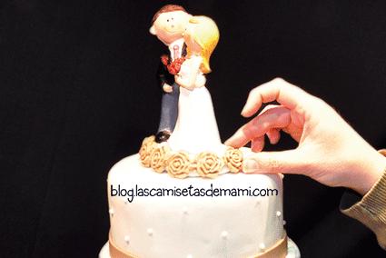 Tarta de boda hecha decorada con fondant Tarta boda fondant