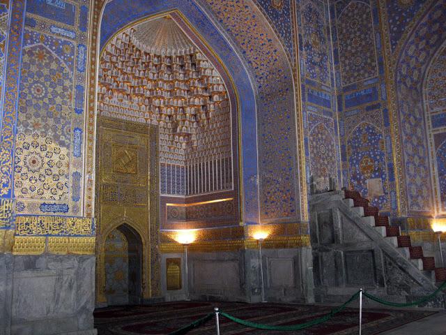 Uzbekistán, Samarcanda - madrasa Tilla Kari
