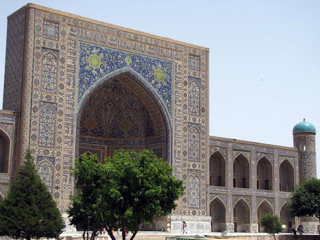 Uzbekistán, Samarcanda - madrasa Tilla Kari