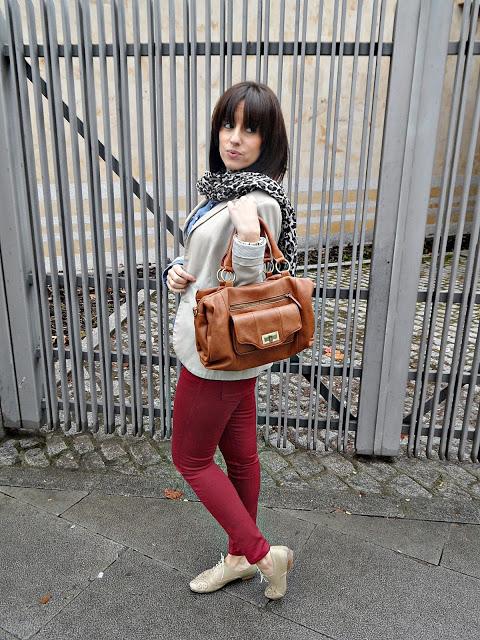 Beige and burgundy Beige and burgundy