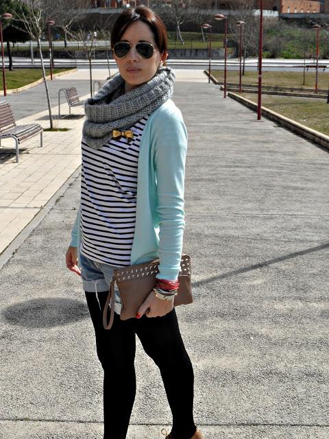 Navy and mint Navy and mint