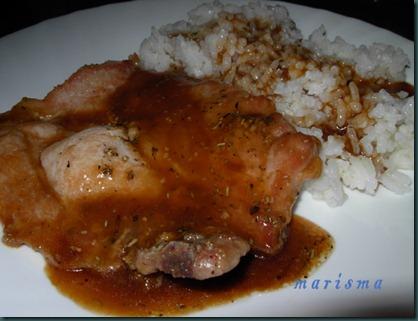 Chuleta de cerdo en salsa de soja Chuleta de cerdo en salsa de soja