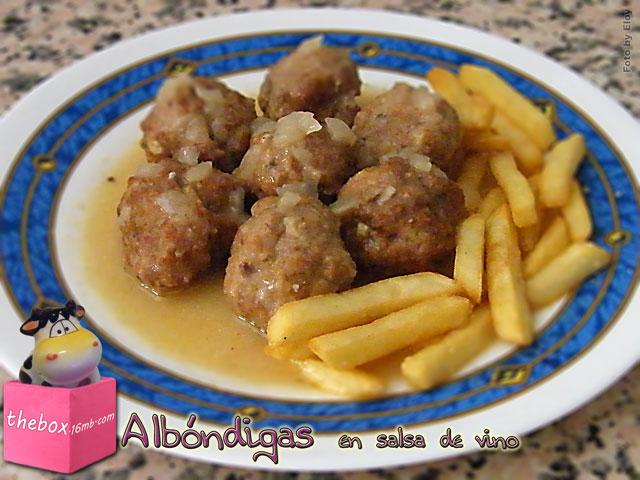 Albondigas en salsa de vino Albondigas en salsa de vino