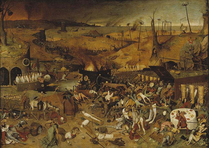El triunfo de la muerte, Pieter Brueghel, el Viejo (hacia 1562). El triunfo de la muerte, Pieter Brueghel, el Viejo (hacia 1562).