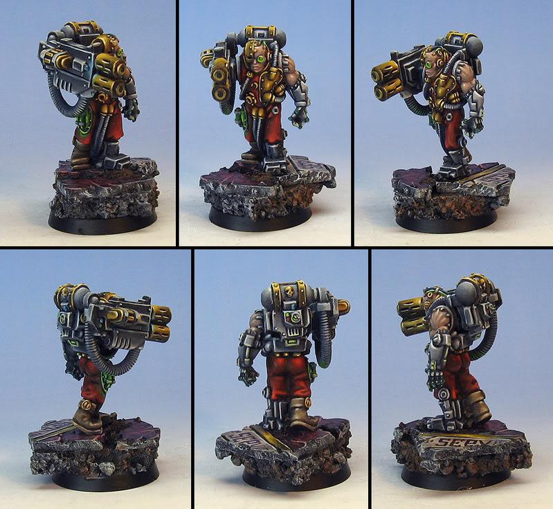 James Wappel Miniature Painting: Warhammer 40K Demonhunters: gallery #2 Multi melta servitor 2