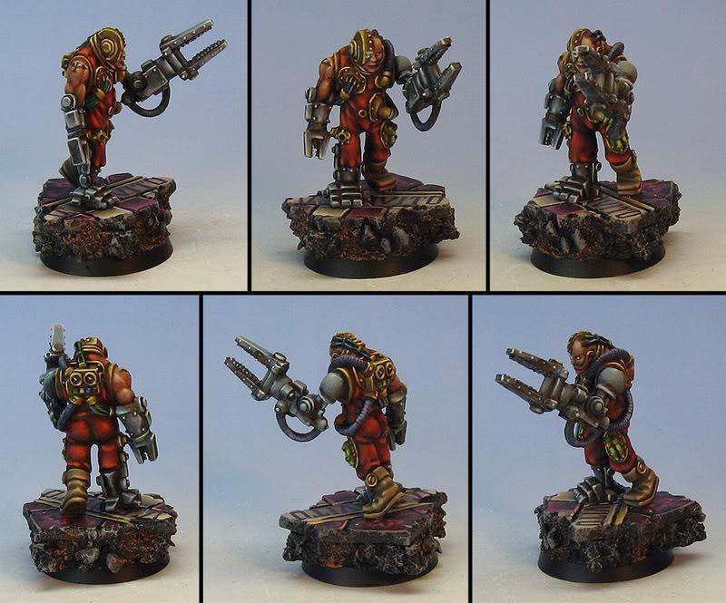 James Wappel Miniature Painting: Warhammer 40K Demonhunters: gallery #2 Combat servitor 3