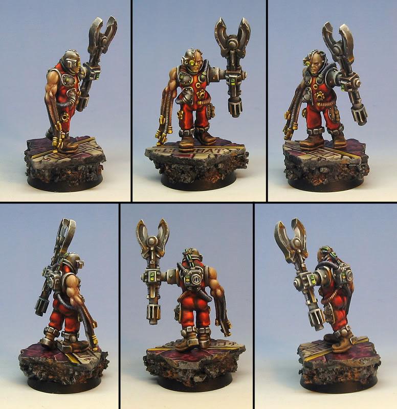 James Wappel Miniature Painting: Warhammer 40K Demonhunters: gallery #2 combat servitor two