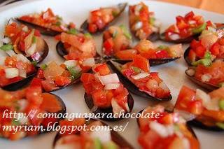 MEJILLONES CON PICADILLO MEJILLONES CON PICADILLO