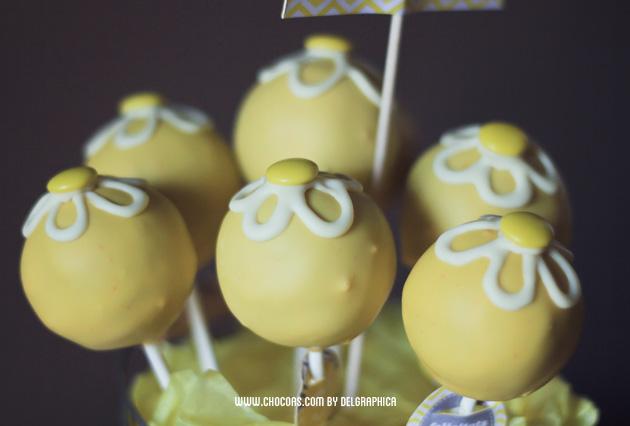 día de la madre - ramo de cakepops amarillos