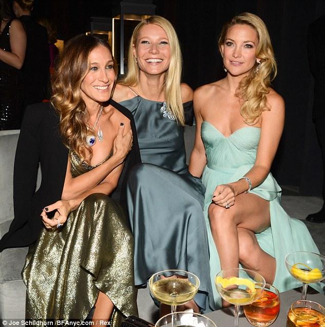 Glamorous trio: Sarah Jessica Parker, Gwyneth Paltrow and Kate Hudson added some A-list star power to the event in New York