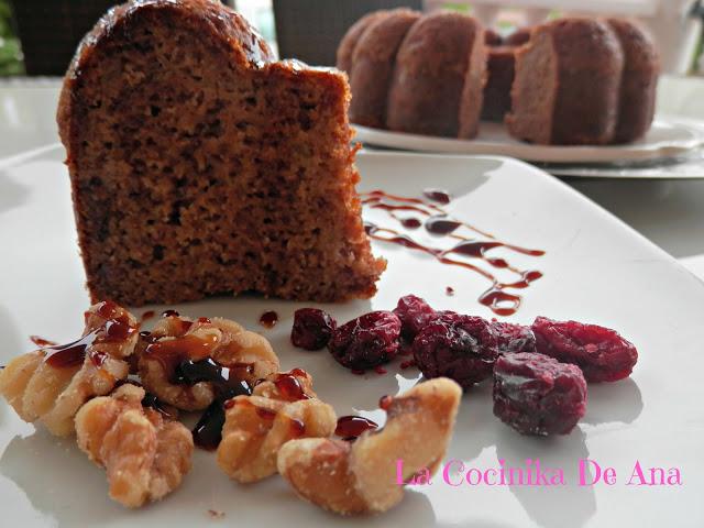 Bizcocho de fruta especiado y multicereal Bizcocho de fruta especiado y multicereal