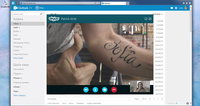 Skype se integra con Outlook para hacer llamadas desde el navegador